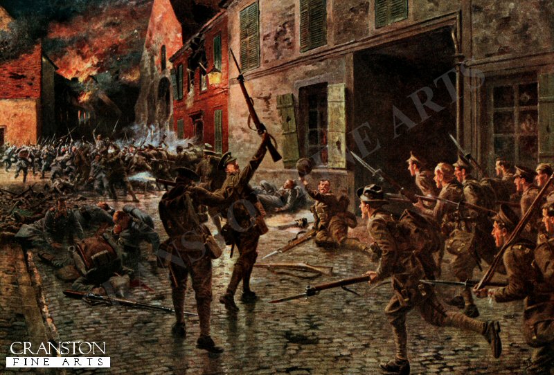 The Coldstream Guards at Landrecies, August, 1914 by William Barnes Wollen