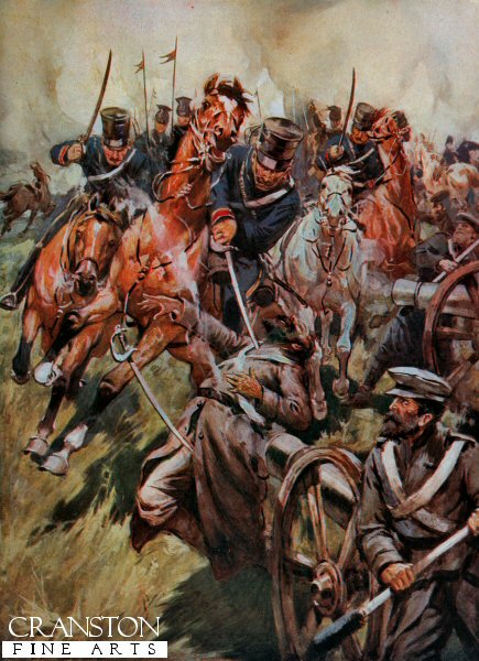 The Charge of the Light Brigade at Balaklava by Dudley Tennant. (PC)