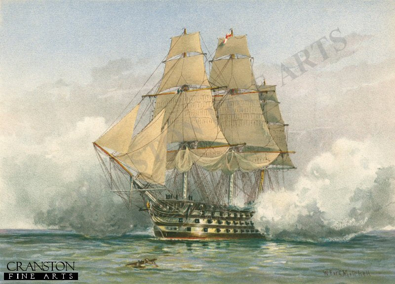 The Victory - Launched 1765 by W Fred Mitchell. (PC)