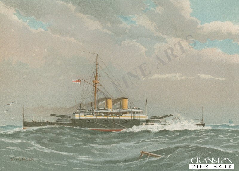 HMS Rodney by W Fred Mitchell. (P)