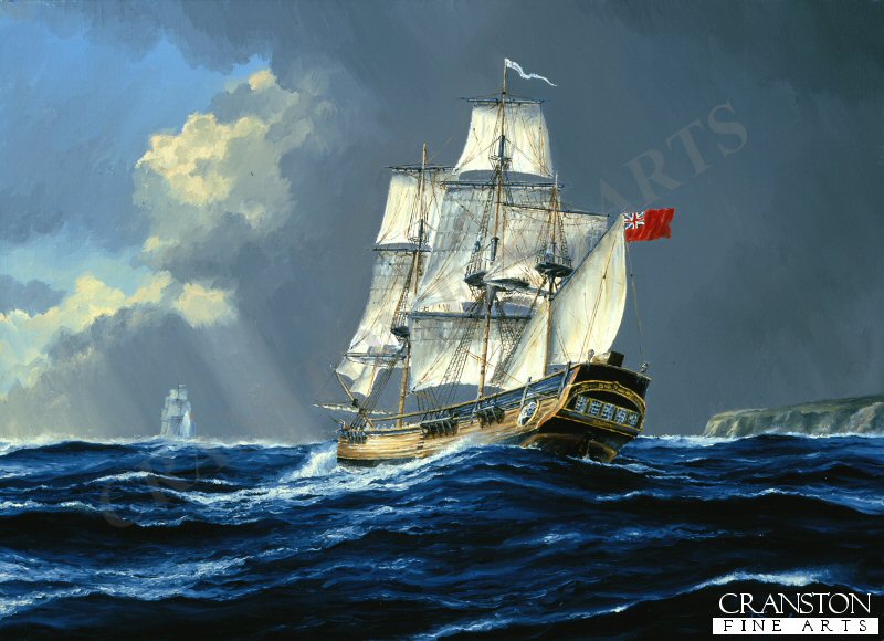 HMS Bounty, Farewell to England by Anthony Saunders (GL)