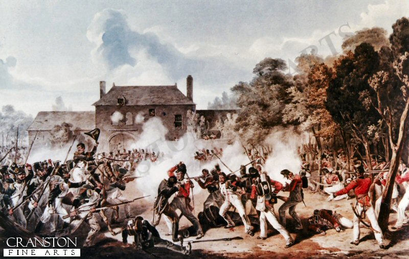 Waterloo, Defence of Hougoumont by Dennis Dighton.