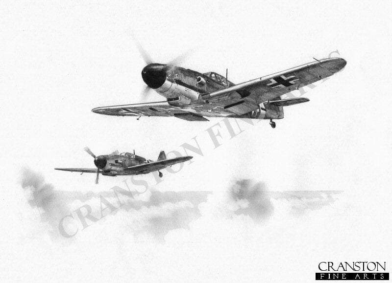 JG2 - Gunther Rall and his Wingman by Ivan Berryman. (AP)