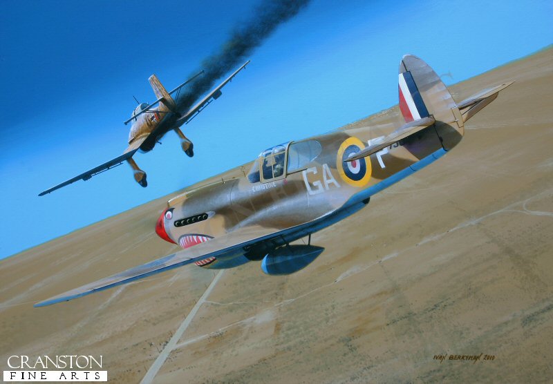 Tribute to Squadron Leader Billy Drake by Ivan Berryman. (AP)