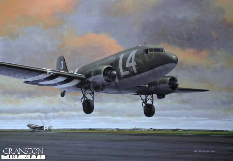 101st Airborne en route to Normandy by Ivan Berryman. (GS)