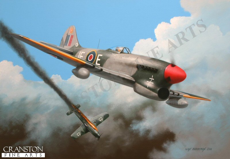 Tribute to Flt Lt Pierre Clostermann by Ivan Berryman. (GS)
