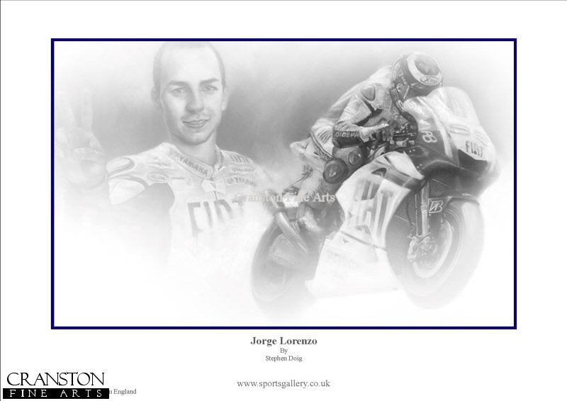 Jorge Lorenzo by Stephen Doig.