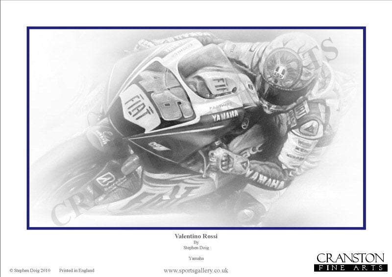 Valentino Rossi by Stephen Doig.