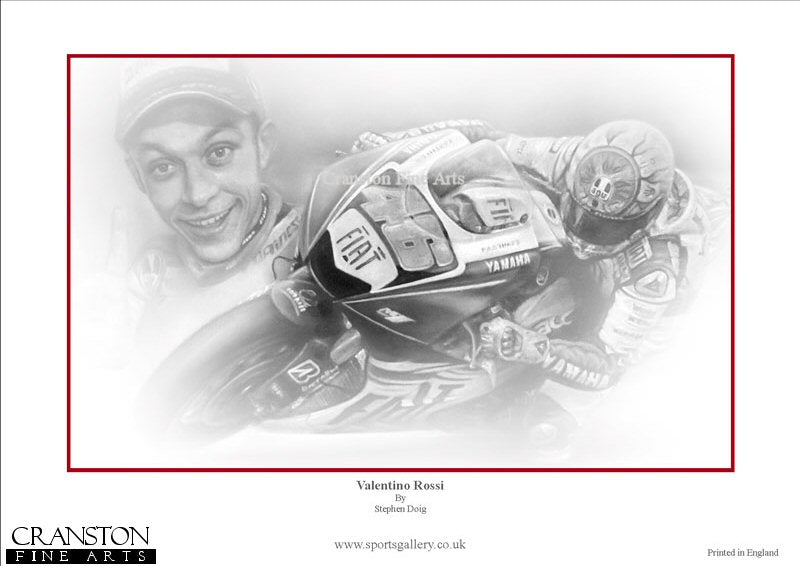 Valentino Rossi by Stephen Doig.