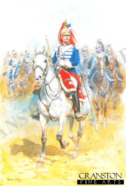 Trumpeter of the French Cuirassiers Going to Battle by Edouard Detaille (GL)