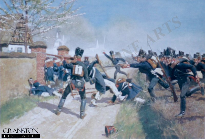 The Fusilier Battalion at Gros Guerschuen by Carl Rochling.