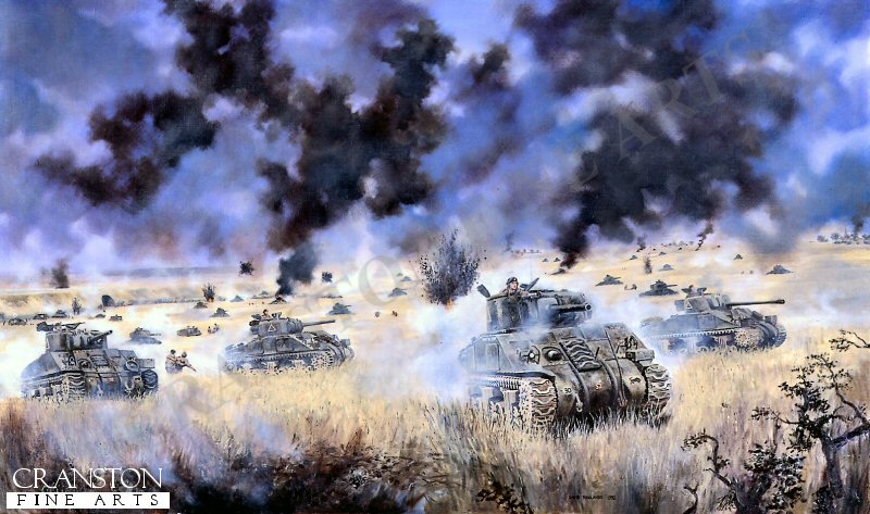 Operation Goodwood, Caen, Normandy, 18th-19th July, 1944 by David Rowlands. (AP)