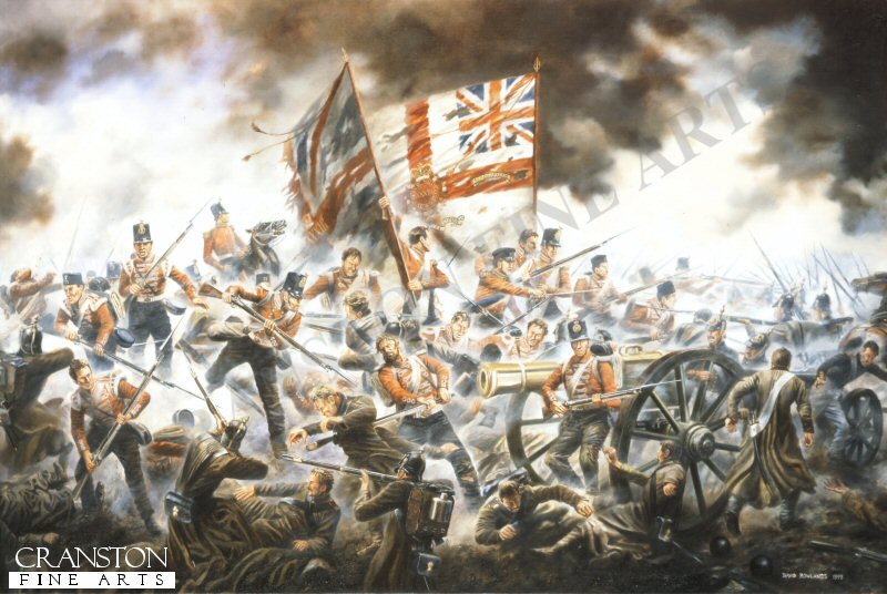 The 33rd (Duke of Wellingtons) Regiment storming the Great Redoubt at the Battle of Alma, 20th September 1854 by David Rowlands (AP)