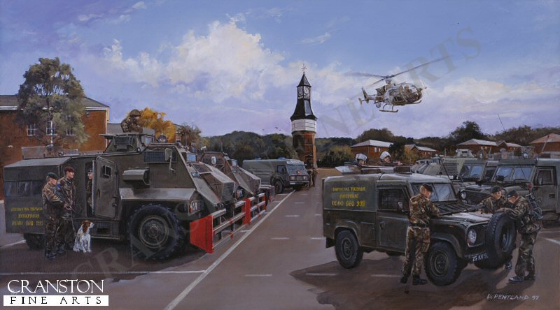 Deployment from Palace Barracks by David Pentland. (AP)
