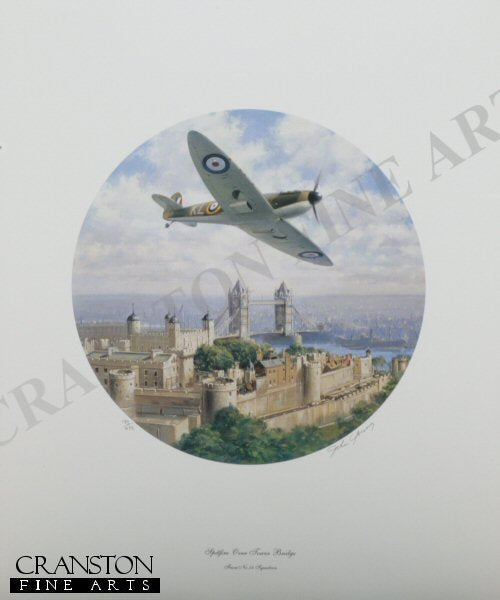 Spitfire Over Tower Bridge by John Young. (AP)