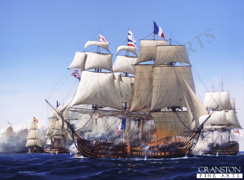 Trafalgar- The Destruction of The Bucentaure by Ivan Berryman (GL)