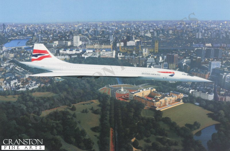 Concorde over London by Ivan Berryman. (GL)