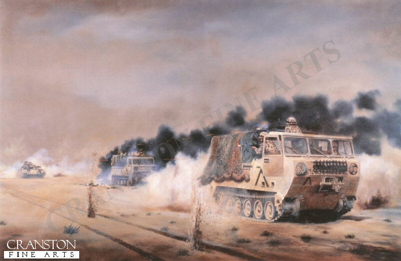 Sgt Dowling MM & L. Cpl. F. Evans, REME, February 26th 1992 by David Rowlands (AP)