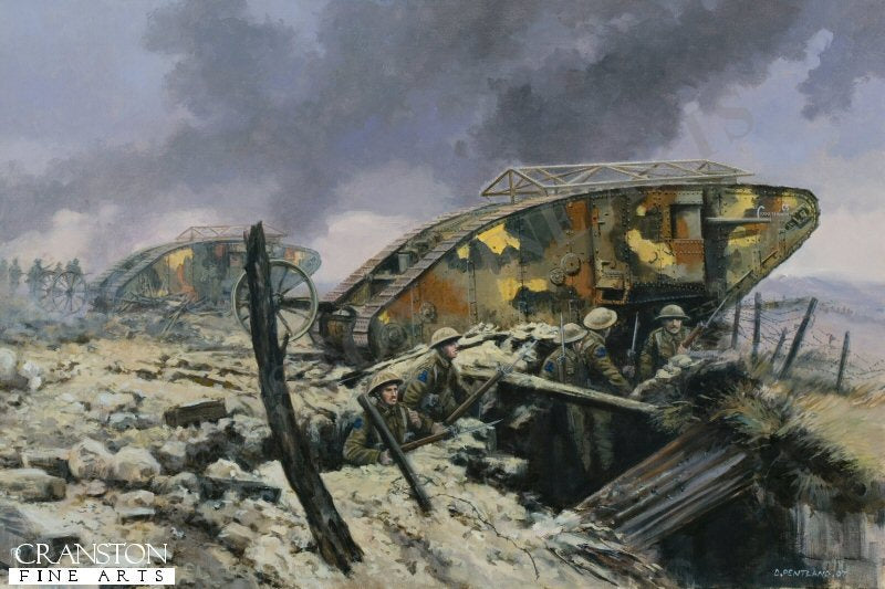 Assault on Courcellette, The Somme, 15th September 1916 by David Pentland. (APB)