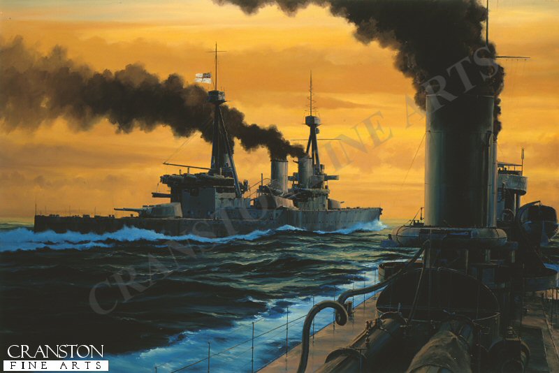 HMS Invincible - The Dawn of Jutland by Anthony Saunders. (GL)