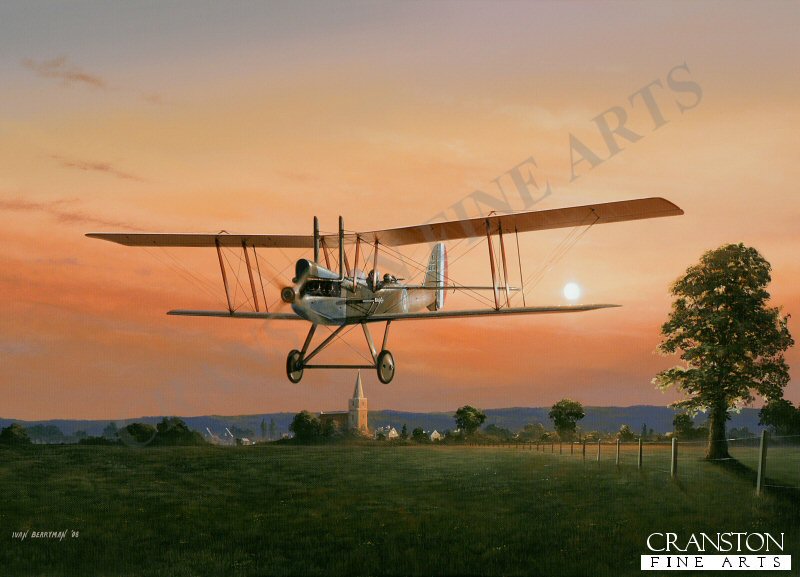 Lieutenant Croye Rothes Pithey and Lieutenant Hervey Rhodes, RE.8 by Ivan Berryman. (PC)