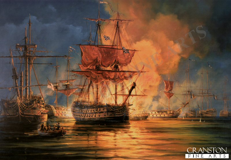 The Battle of the Nile by Anthony Saunders. (AP)