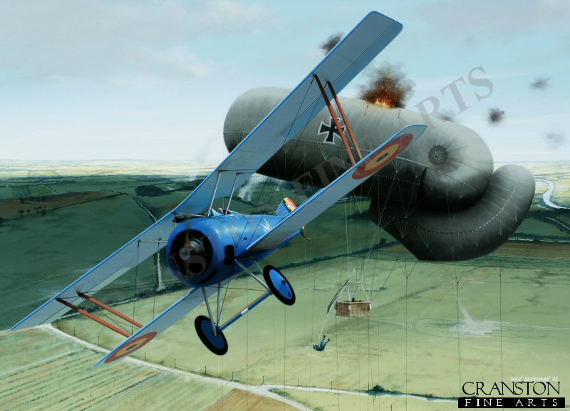 Sous-Lieutenant Willy Coppens - Roasting A Sausage by Ivan Berryman. (PC)