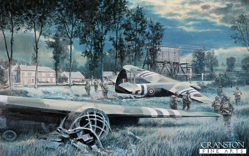 Coup de Main, Pegasus Bridge, Normandy, 6th June 1944 by David Pentland. (APC)