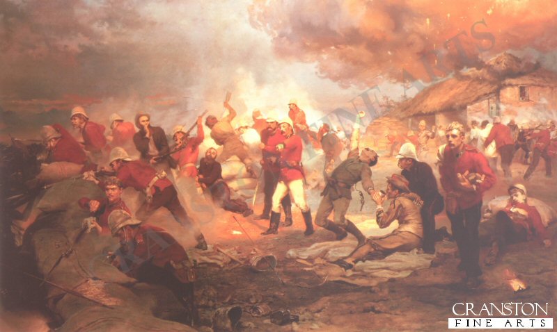 Defence of Rorkes Drift by Lady Elizabeth Butler. (GM)