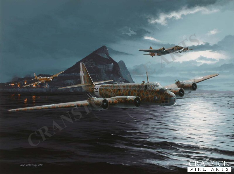 Raid on the Rock - Tribute to the Crews of the Regia Aeronautica by Ivan Berryman. (GS)