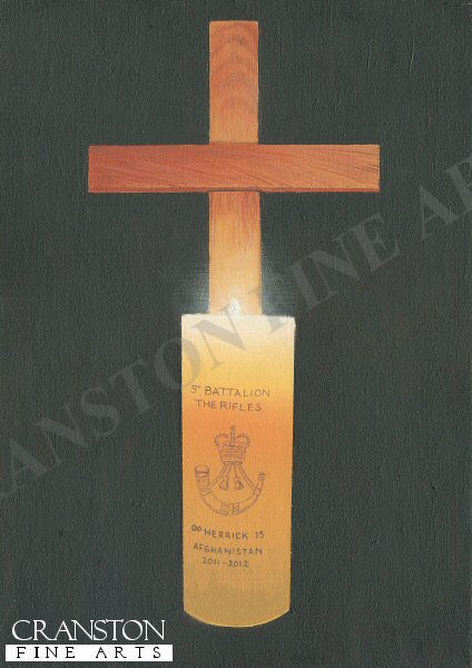 Candle and Cross by Graeme Lothian. (AP)