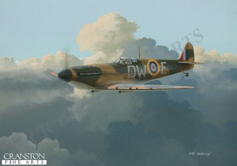 Tribute to Pilot Officer Pegge of No.610 Squadron by Ivan Berryman. (GS)