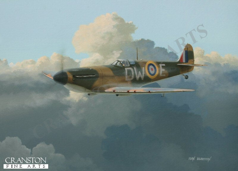 Tribute to Pilot Officer Pegge of No.610 Squadron by Ivan Berryman. (PC)