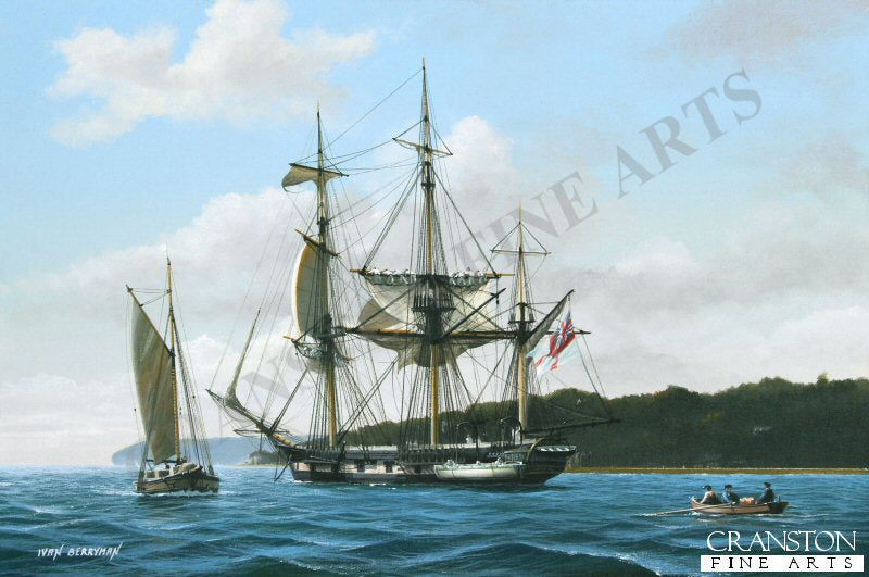 HMS Eurydice at Anchor off Cowes by Ivan Berryman. (P)