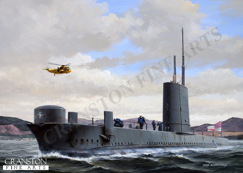 HMS Orpheus Departing Faslane by Ivan Berryman (P)