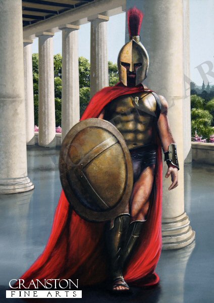 The Spartan Lochagos (Captain) in the Acropolis by Ivan Berryman. (GS)