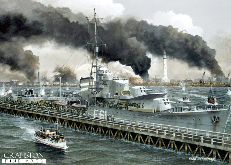 HMS Javelin at Dunkirk by Ivan Berryman. (PC)