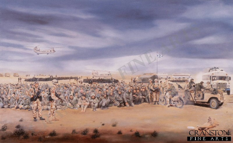 1st Battalion The Royal Highland Fusiliers, Southern Iraq, 27th February 1991 by David Rowlands. (AP)