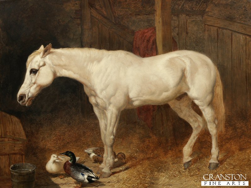 A Grey Horse in a Stable by John Frederick Herring SNR (GL)