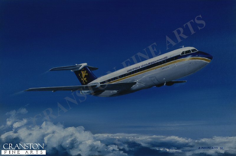 BAC111 (One Eleven) 1980s by David Pentland. (GS)