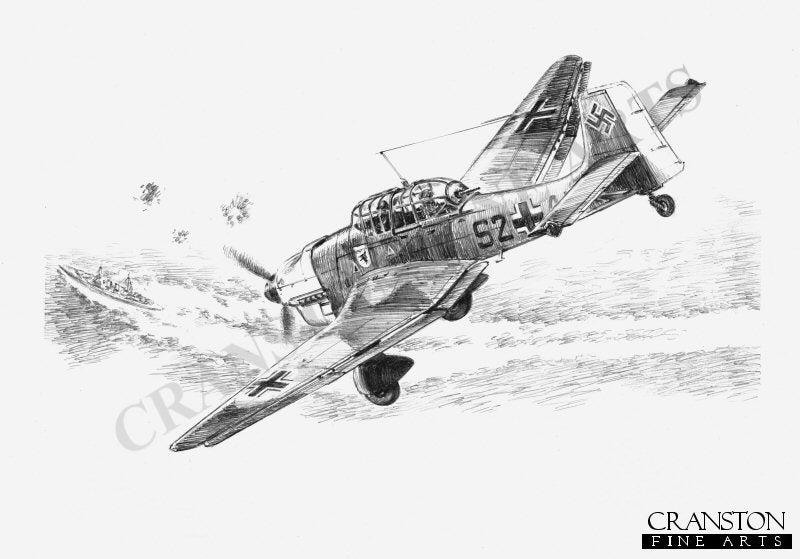 The Stukas Prey, Crete, May 1941 by David Pentland. (AP)