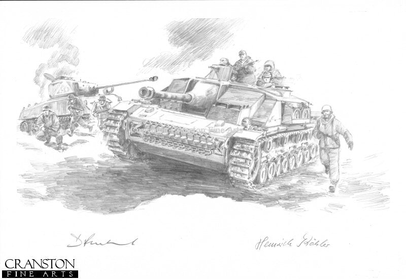 Fight for Hill 42, East Prussia, 15th March 1945 by David Pentland. (P)
