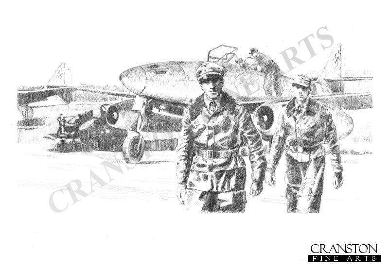 Squadron Leader Schuck, Germany, Spring 1945 by David Pentland. (B)