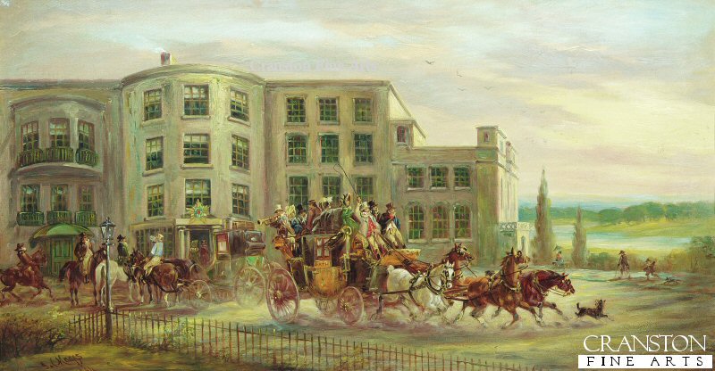 The Old Star and Garter, Richmond Hill by John Charles Maggs. (GL)