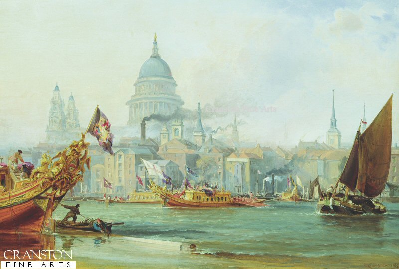 St Pauls Cathedral and the City of London by George Chambers (GL)