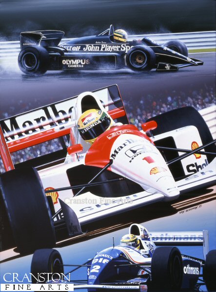 Senna Tribute by Ivan Berryman. (AP)