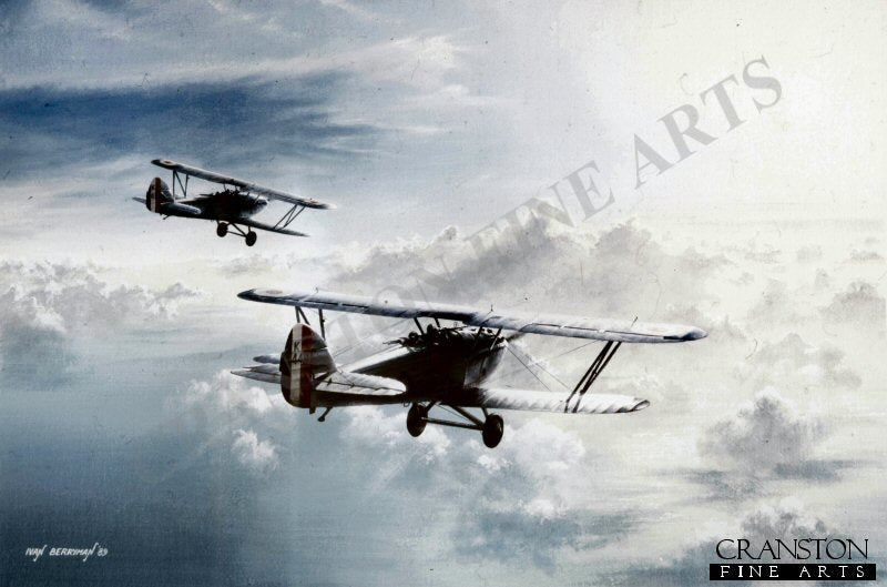 Two Harts (Hawker Harts) by Ivan Berryman. (GS)