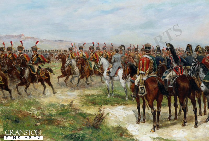 Napoleon among his Cavalry by Paul Emile Leon Perboyre