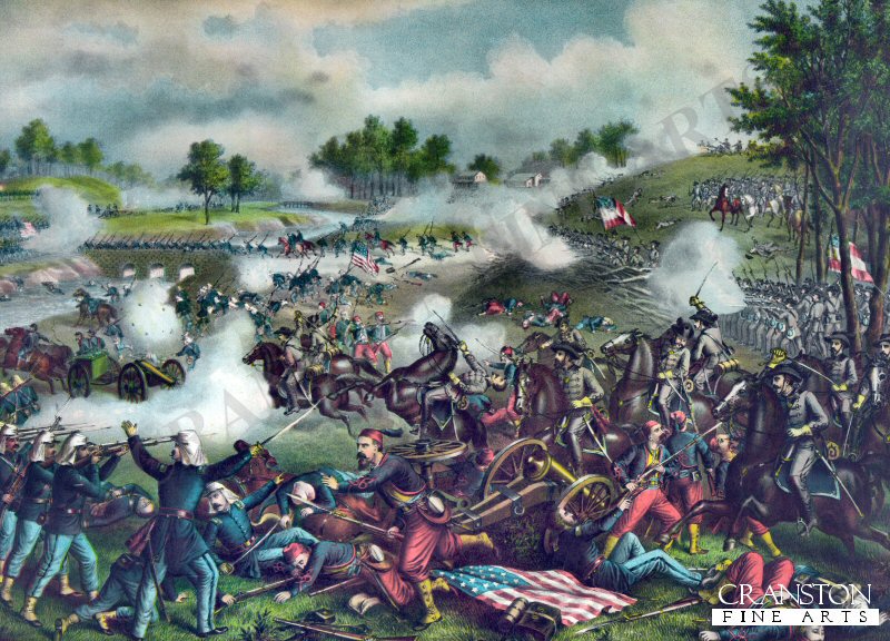 The Battle of Bull Run - July 21st 1861 by Louis Kurz. (PC)