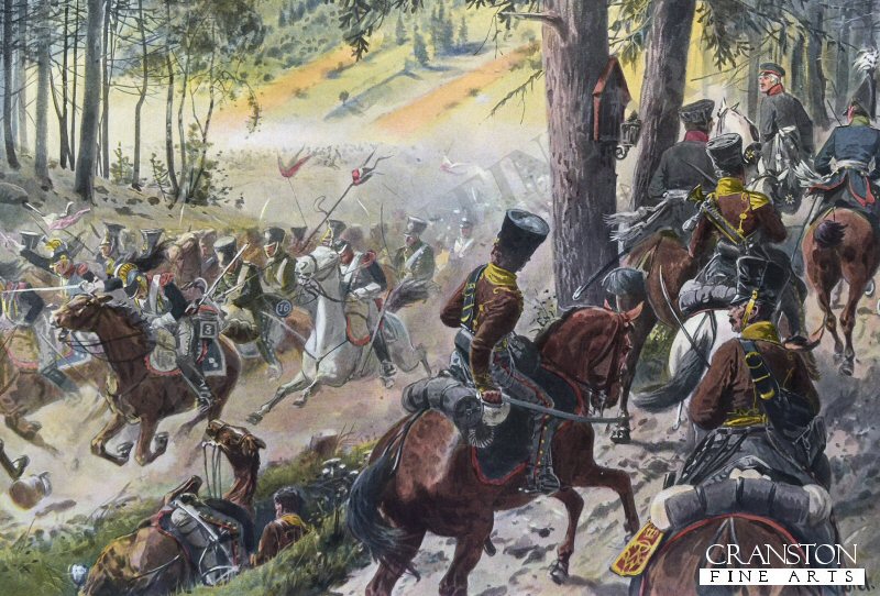 French Cavalry Breakthrough at the Battle of Kulm by Richard Knotel